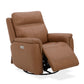 Flexsteel Sawyer Swivel Glider with Power Headrest, Lumbar, Heat & Massage