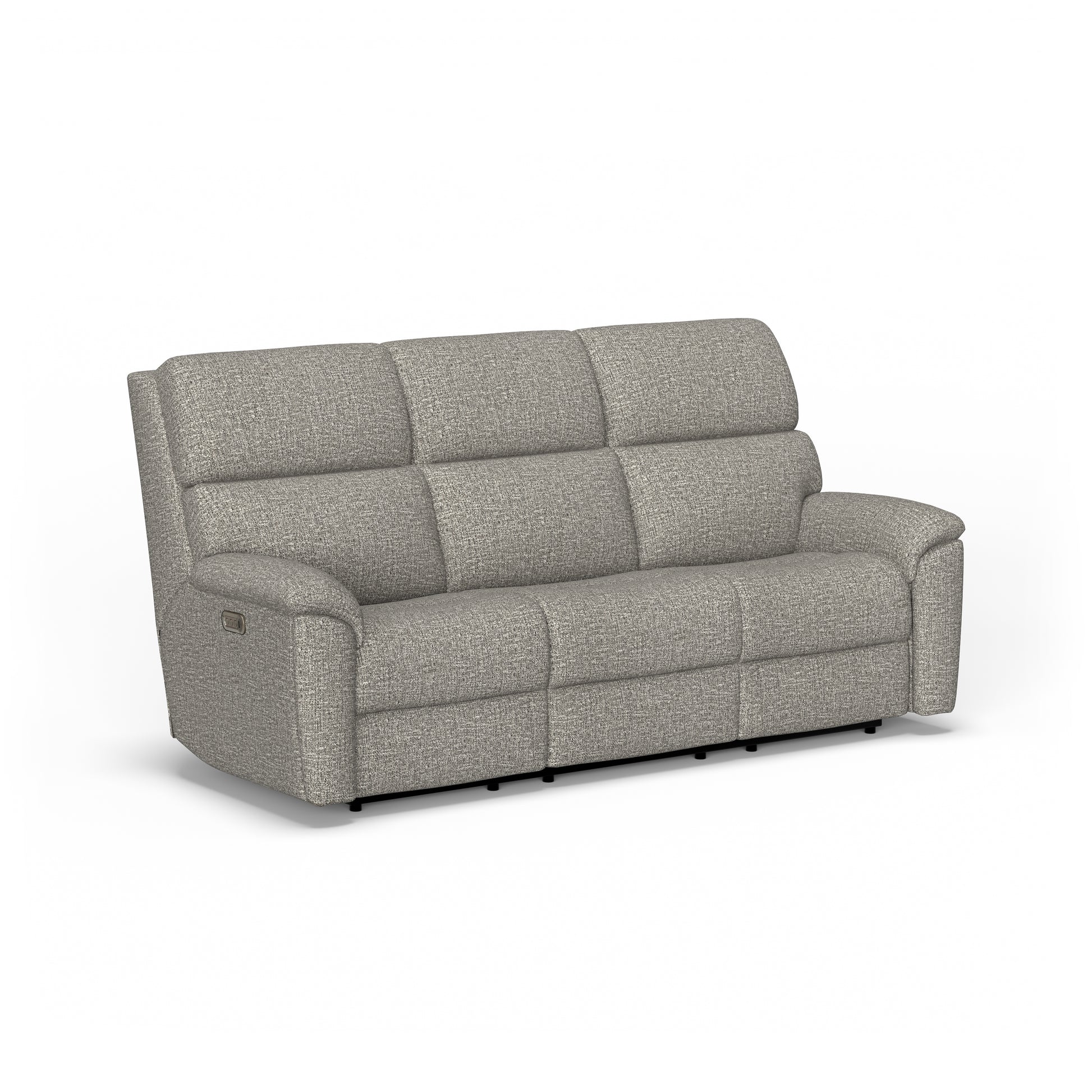 Flexsteel Porter Power Reclining Sofa with Console, Power Headrests & Lumbar