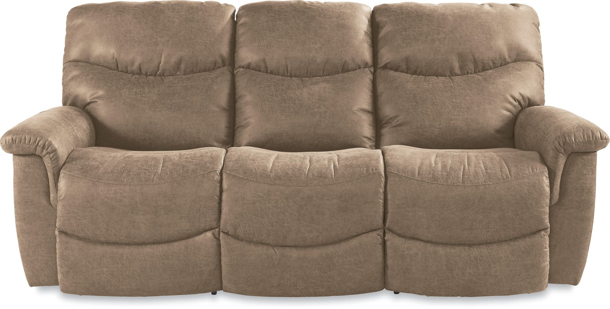 James Renew Leather Reclining Sofa — Palance Sand — view 2