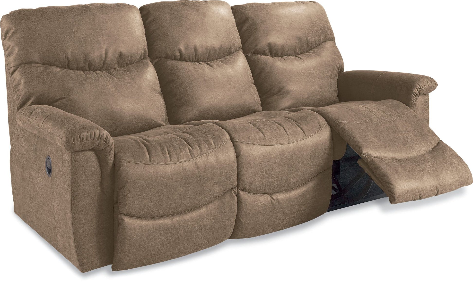 James Renew Leather Reclining Sofa — Palance Sand — view 4