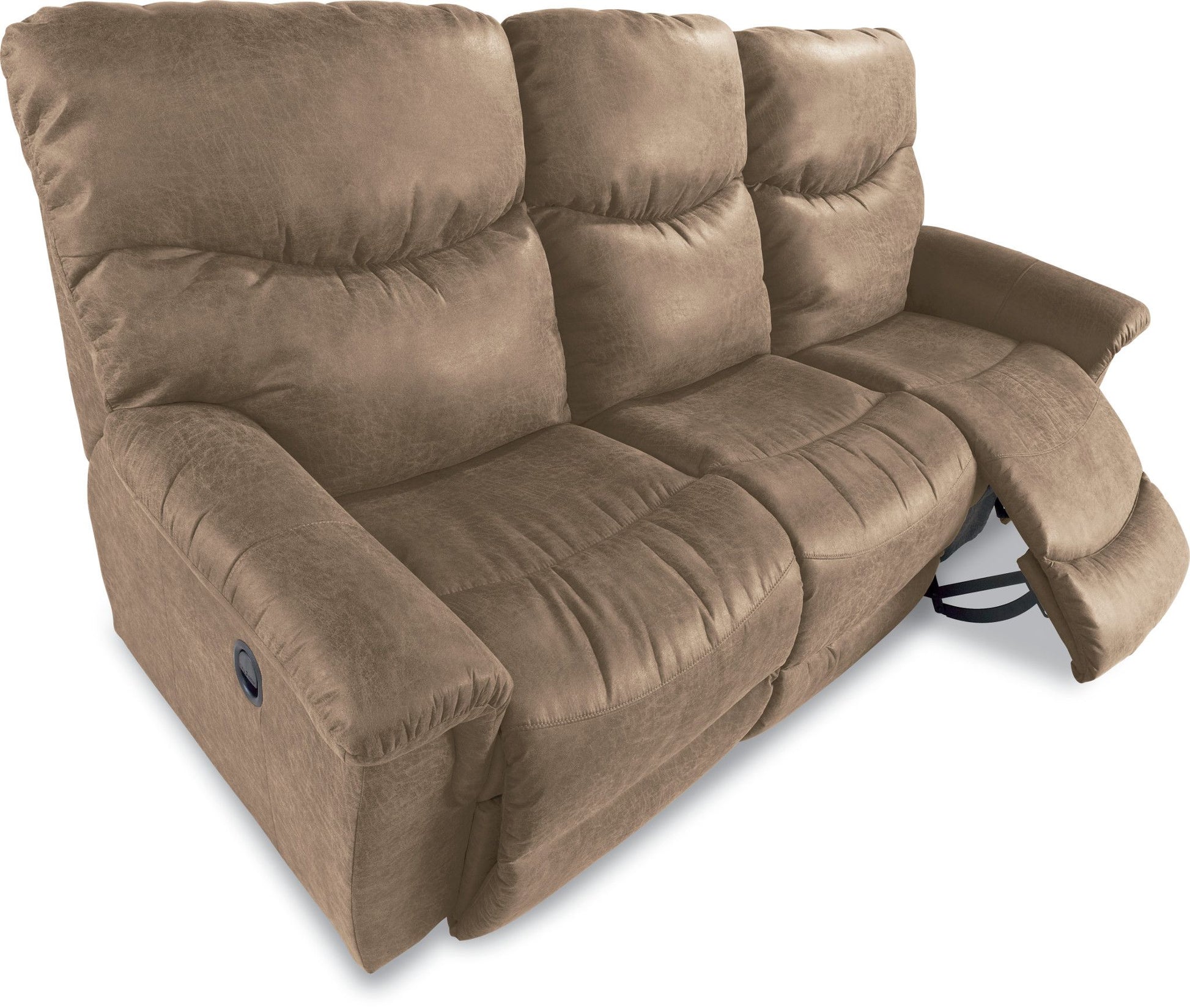James Renew Leather Reclining Sofa — Palance Sand — view 5