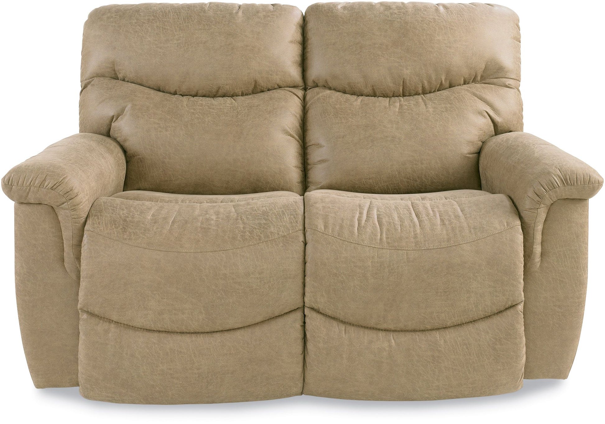 James Renew Leather Reclining Loveseat — Palance Sand — view 2