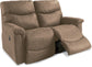 James Renew Leather Reclining Loveseat — Palance Sand — view 3