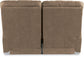James Renew Leather Reclining Loveseat — Palance Sand — view 5