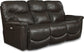 James Leather Reclining Sofa — Yellowstone Charcoal