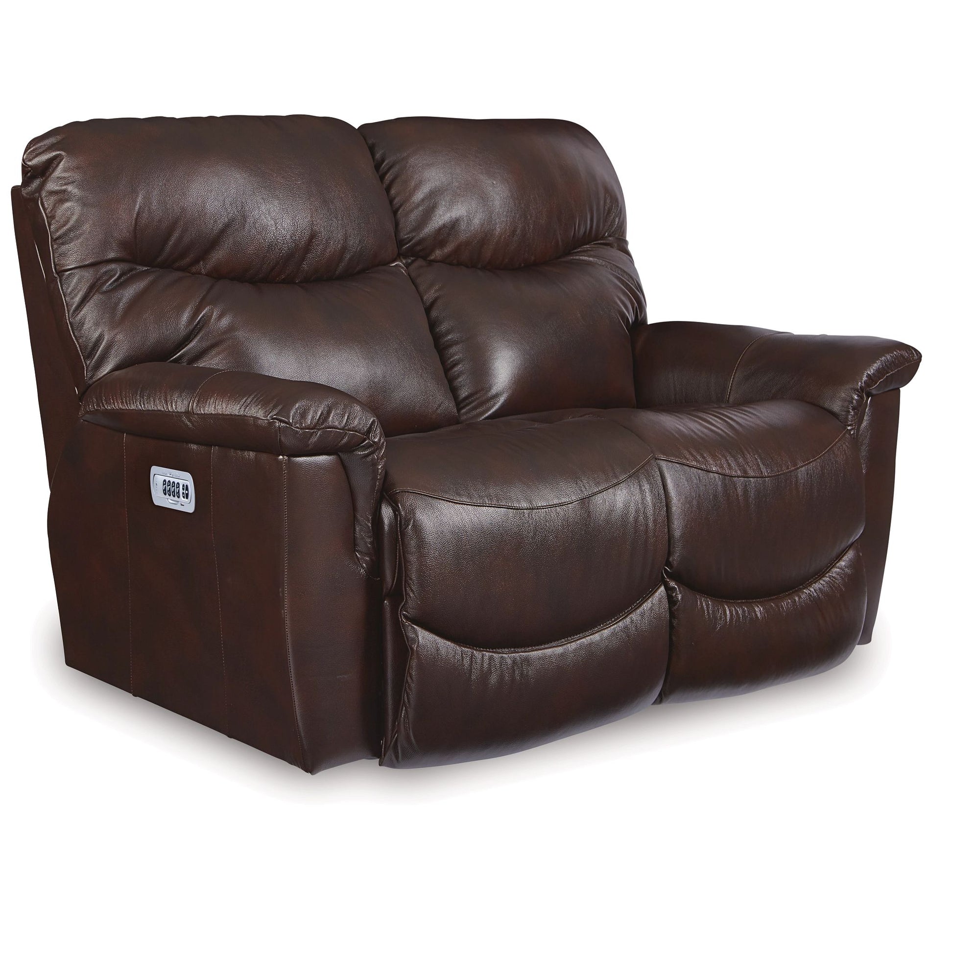 James Leather Reclining Loveseat — Yellowstone Walnut — view 47