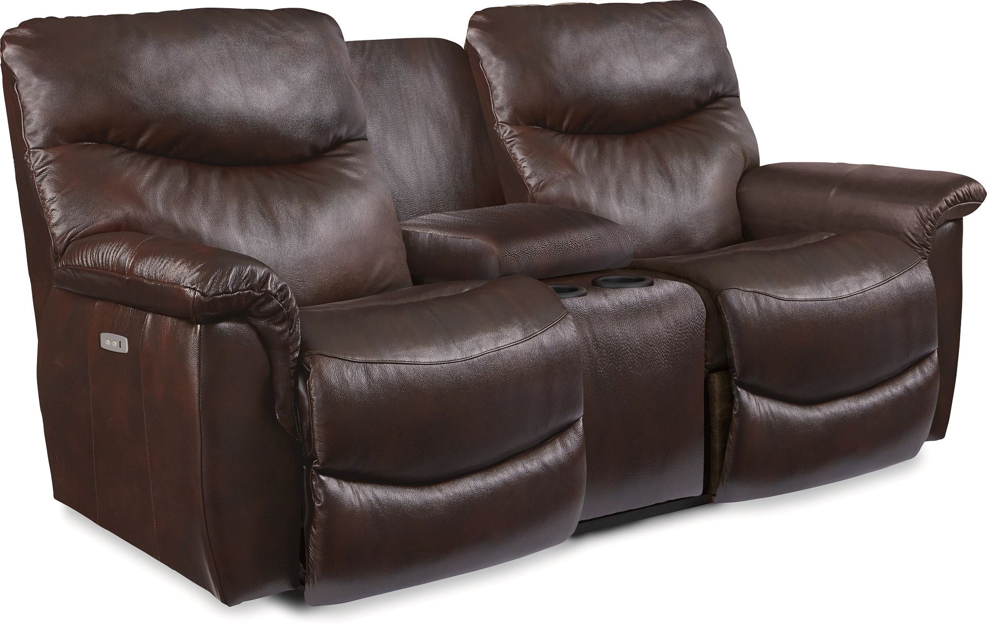 James Leather Reclining Loveseat — Yellowstone Walnut — view 69
