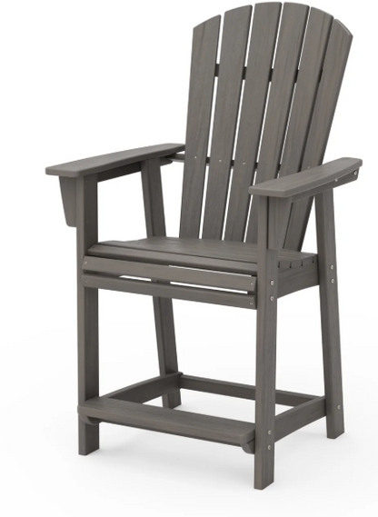 Nautical Curveback Adirondack Counter Chair