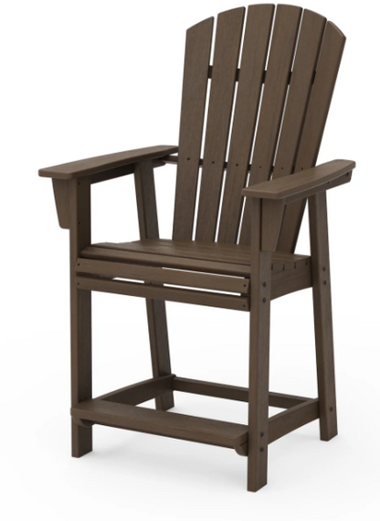 Nautical Curveback Adirondack Counter Chair