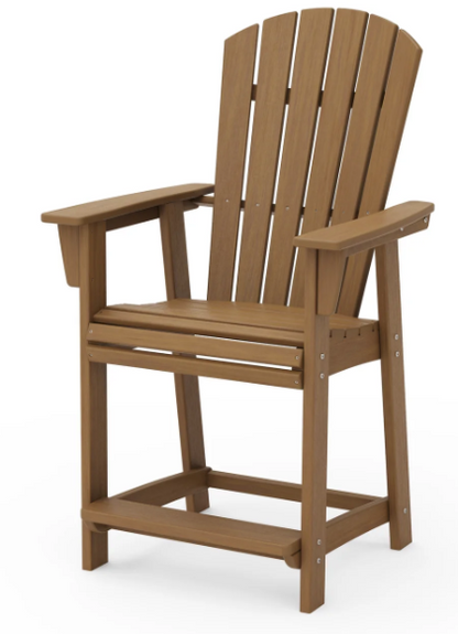 Nautical Curveback Adirondack Counter Chair