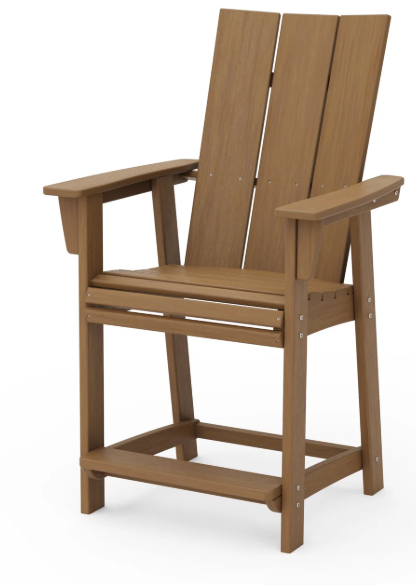 Modern Curveback Adirondack Counter Chair