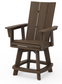 A kona Adirondack-style counter and swivel chair with curved back and arms, designed for outdoor use.