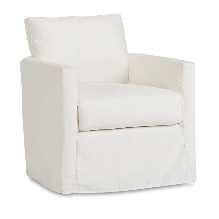 White swivel chair on a white background