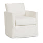 White swivel chair on a white background