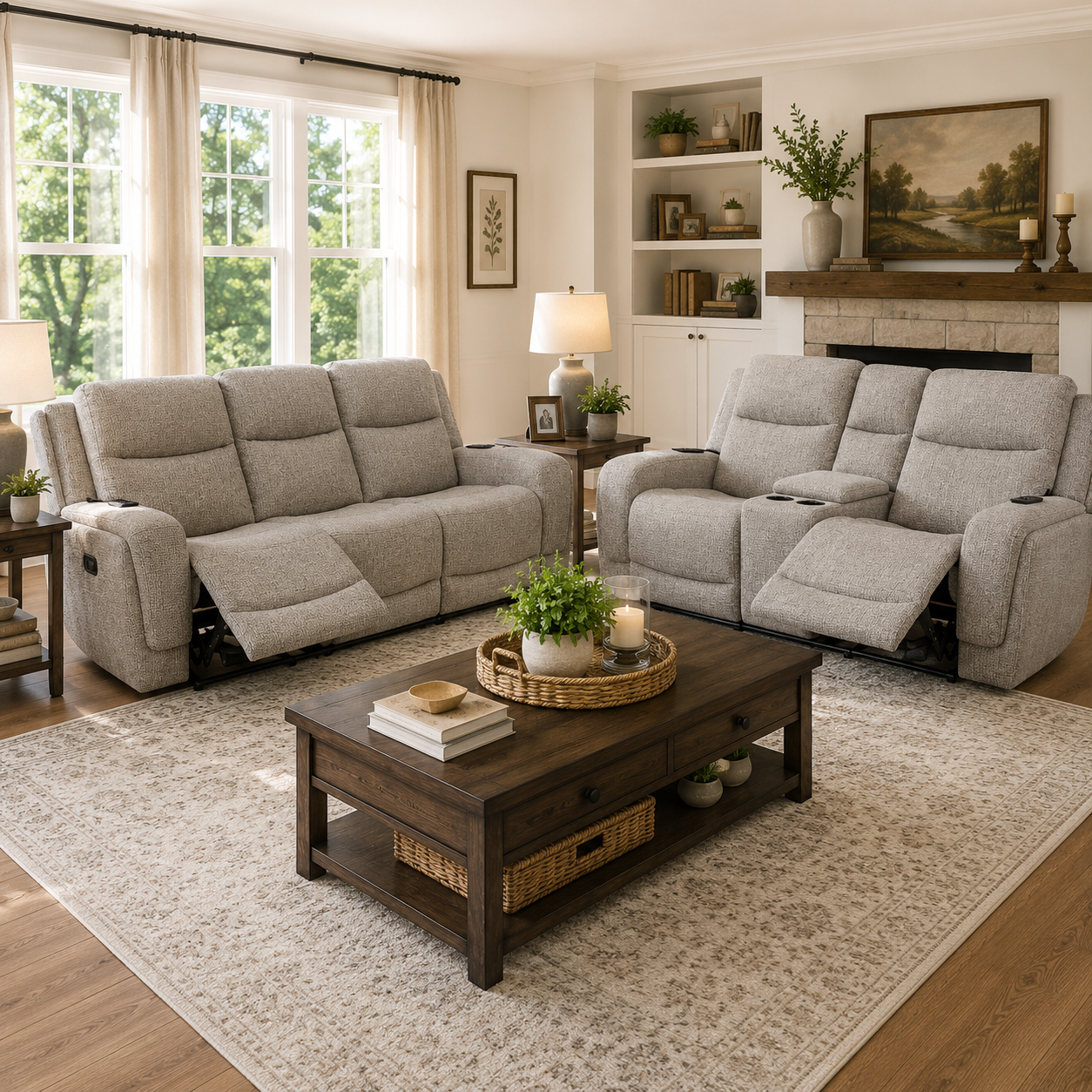 Penfield Power Zero Gravity Sofa and Loveseat with Heat, Massage & Speaker