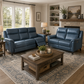 Kester Power Leather Reclining Sofa & Loveseat