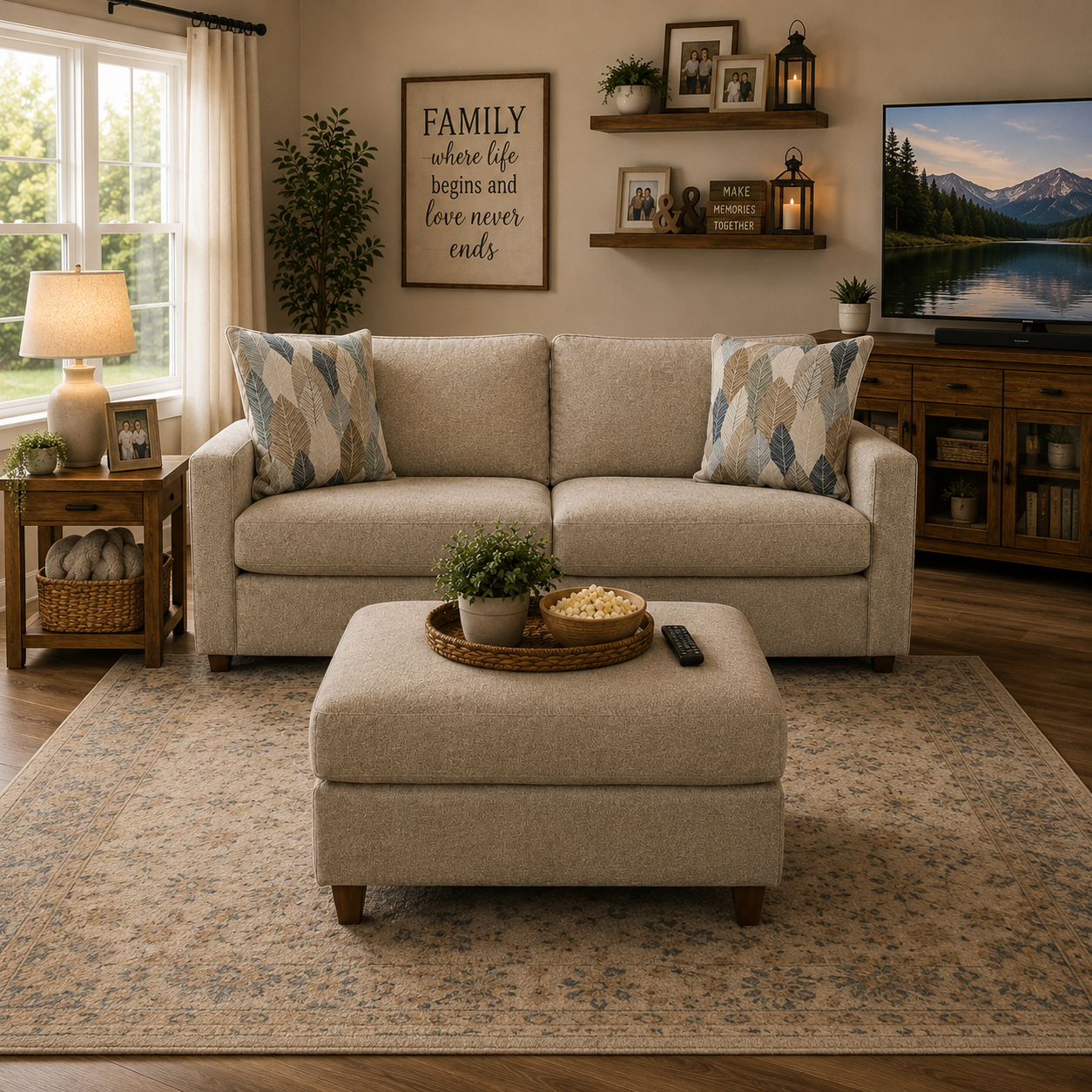 Coronado Sofa and Ottoman Set