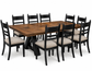 Greddinton Dining Extension Table and 8 Greddinton Dining UPH Side Chair