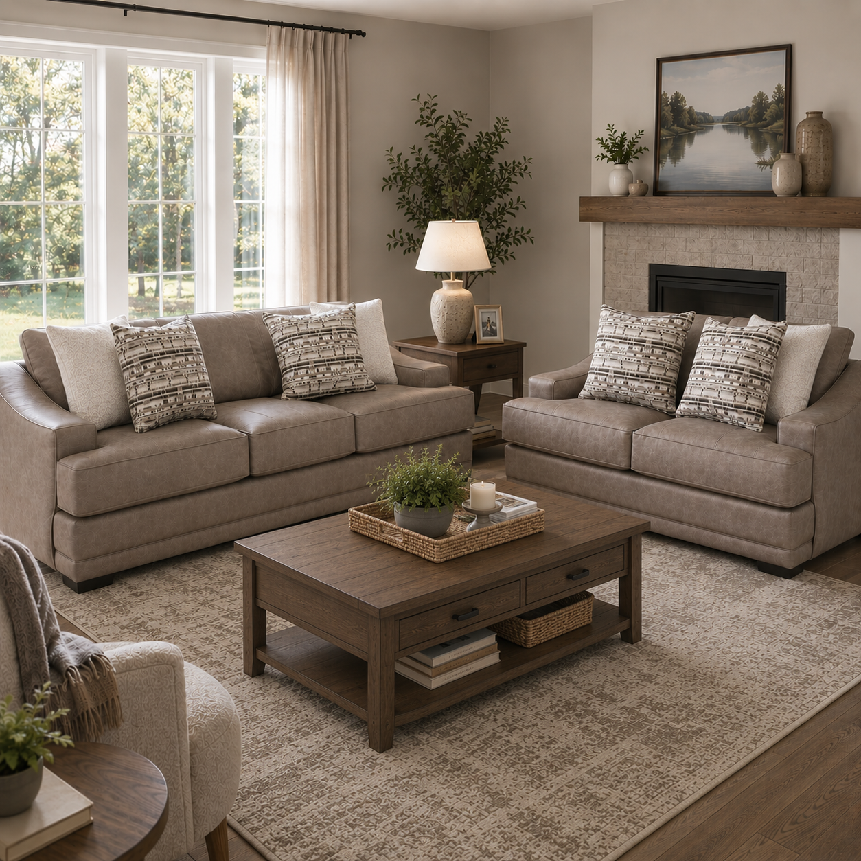 Granger Sofa and Loveseat
