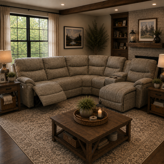 Trouper 5 Piece Reclining Sectional