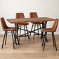 Organic Forge 72" Gathering Table Sam Counter Dining Set
