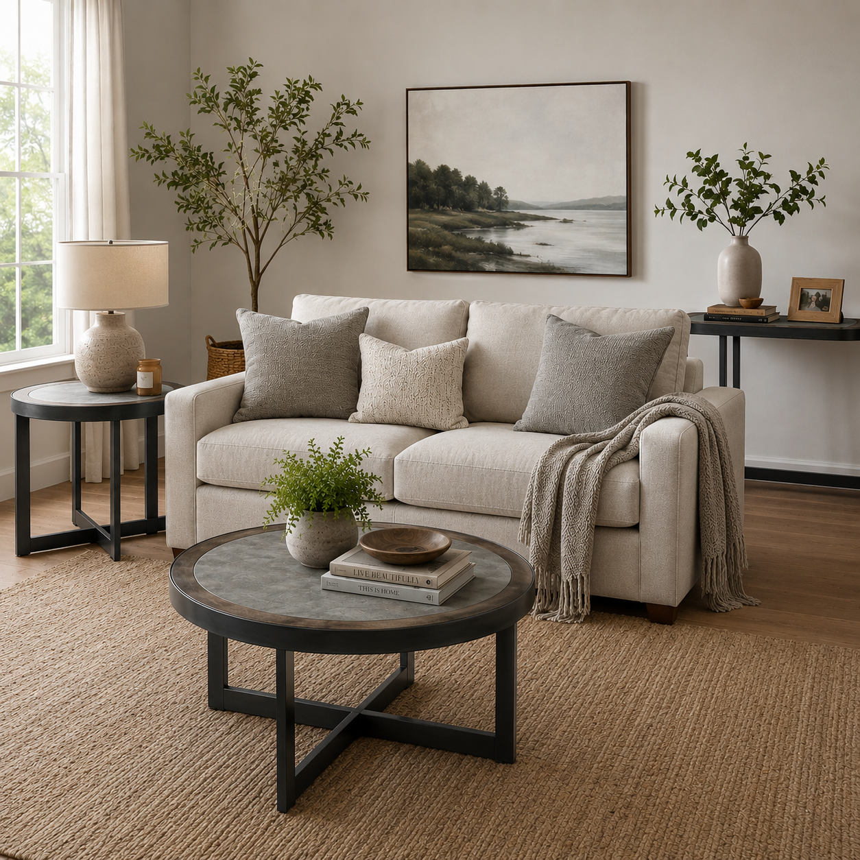 Graystone Round End Table