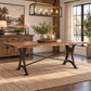 Organic Forge 72" Gathering Table Raw Walnut