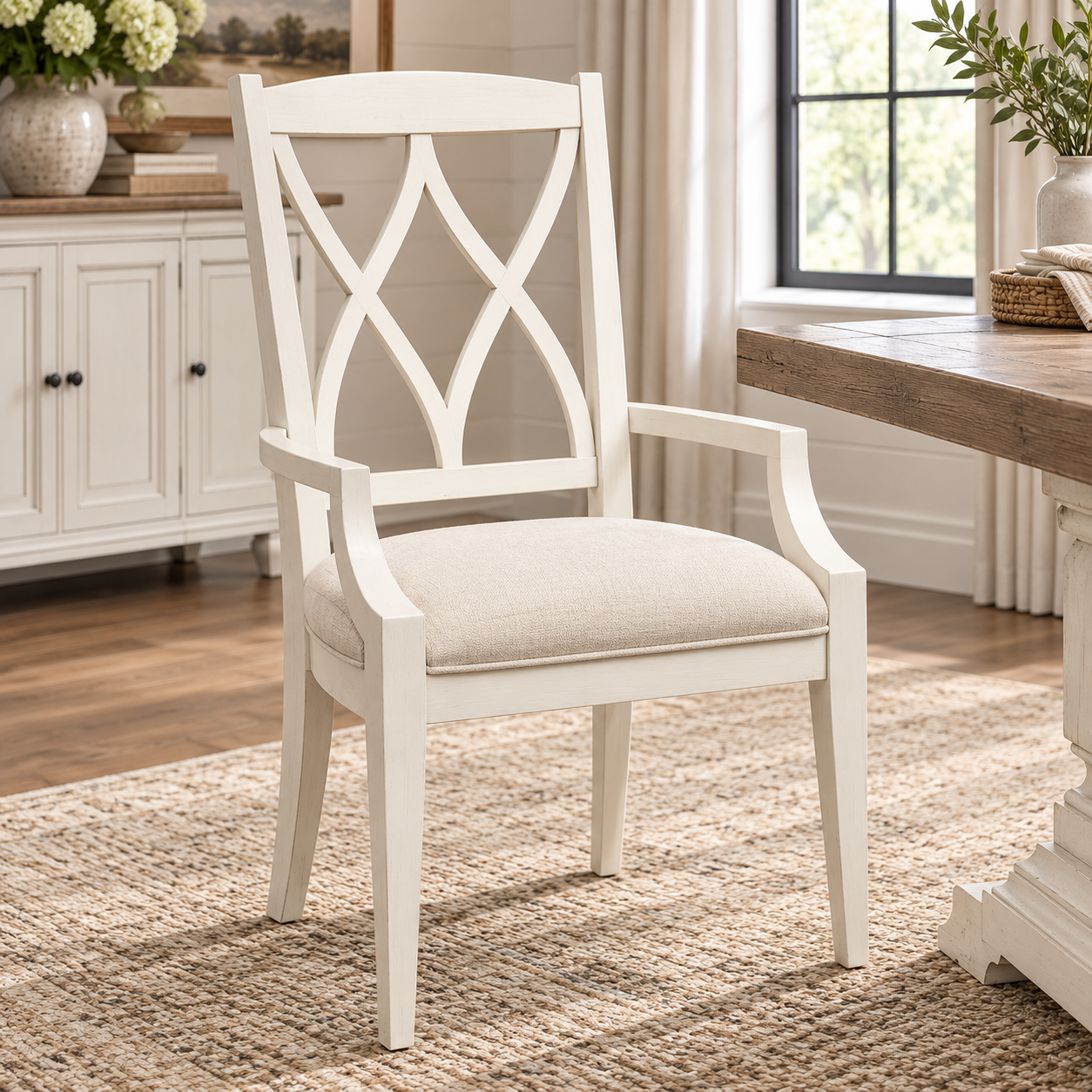 Myra XX-Back Upholstered Arm Chair