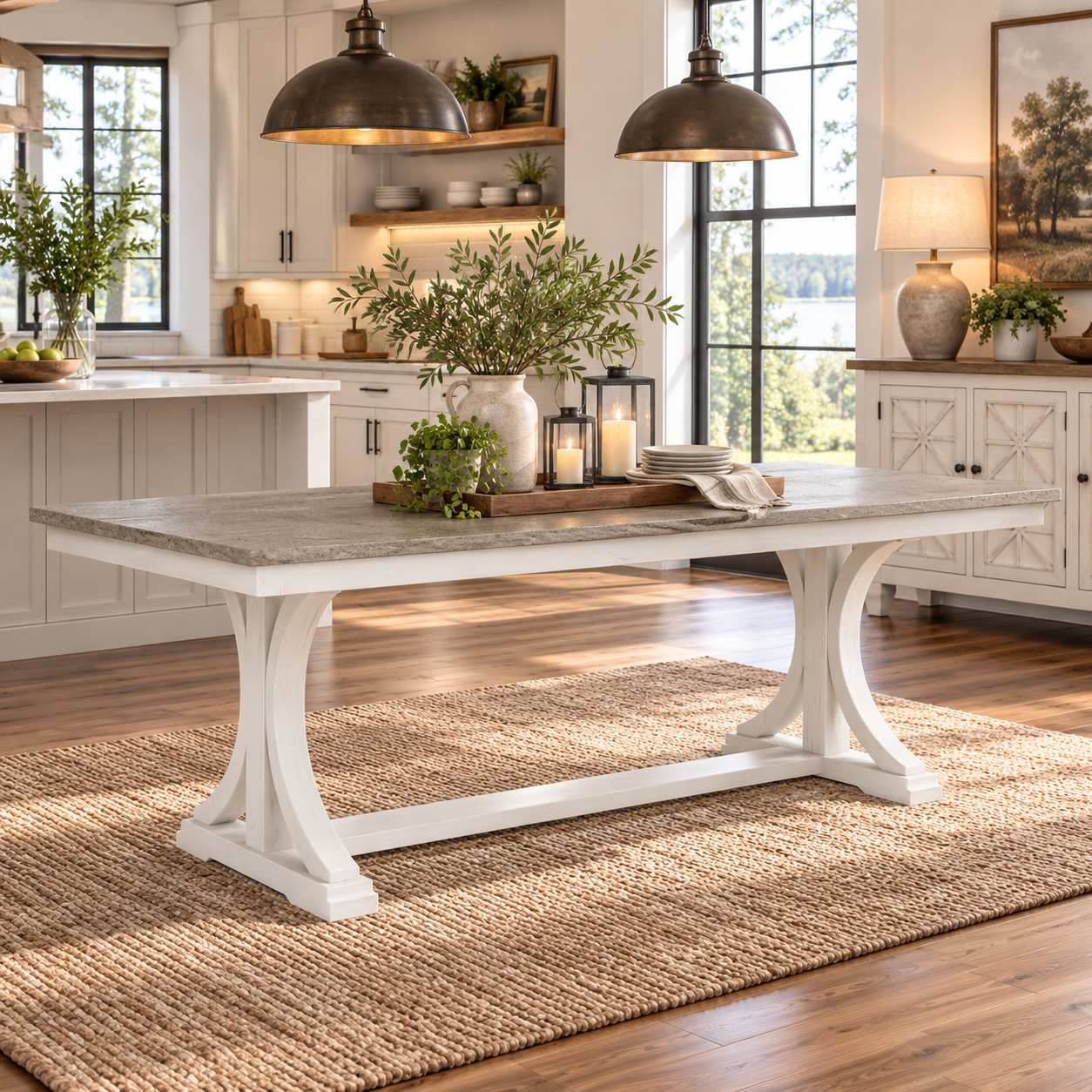 Cora Trestle Dining Table