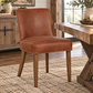 Buddy 20" Tan Leather Dining Chair Natural Legs