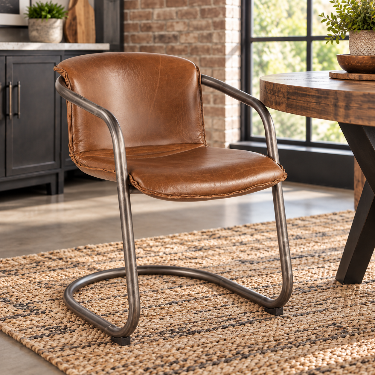 Portofino 22" Leather Dining Chair