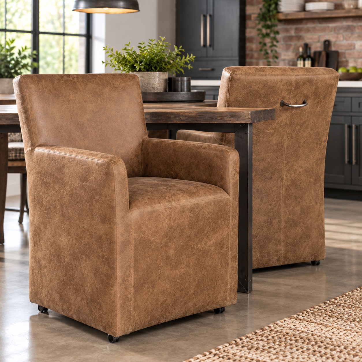 Peabody 25" Wheeled Armchair