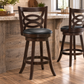 Calecita Wood Swivel Bar Chair Cappuccino (Set of 2)