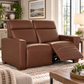 Acadia Leather Power Reclining Loveseat w/ Headrest