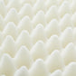 Close-up of a textured white surface with wavy patterns