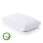 White pillow with CertiPUR-US logo on a white background
