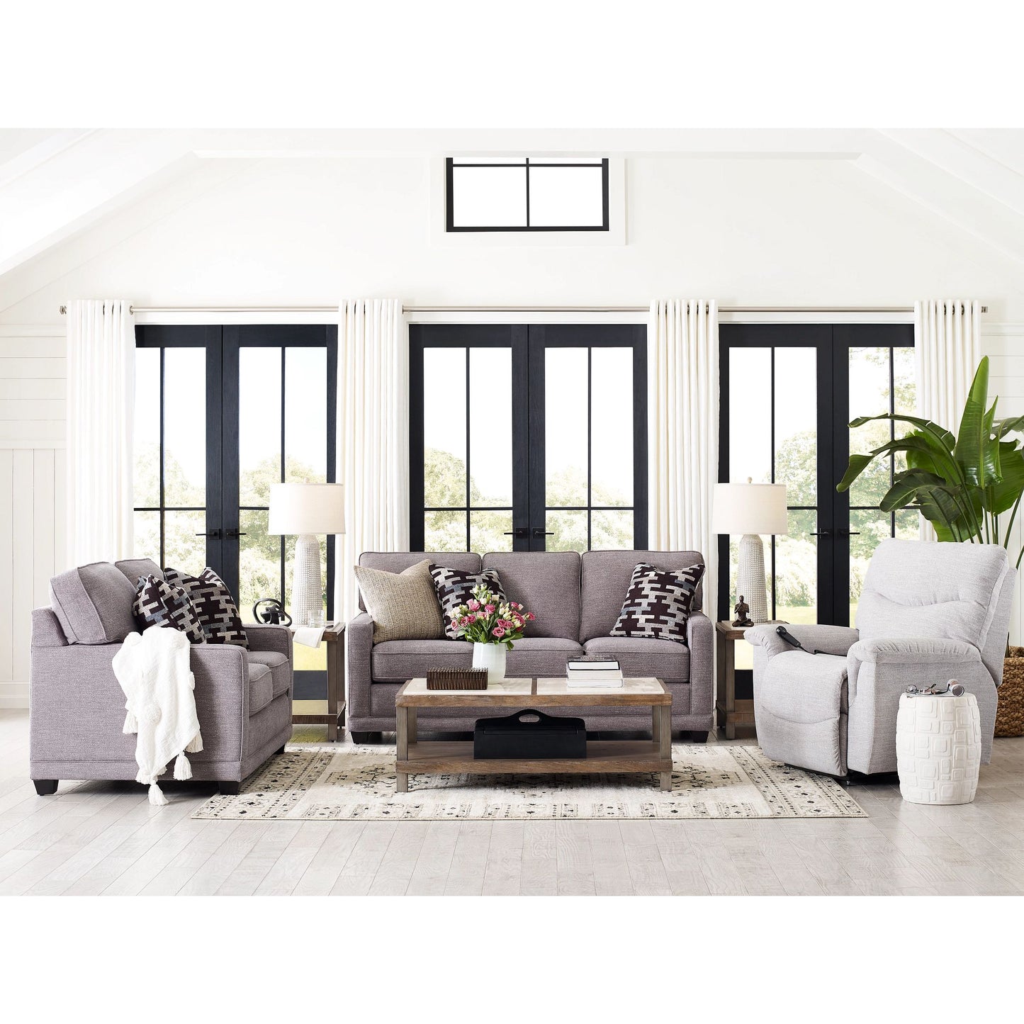 Kennedy Sofa — i-Atherton Charcoal — view 123