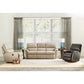 Ava Leather Reclining Sofa — Topflight Ivory — view 29