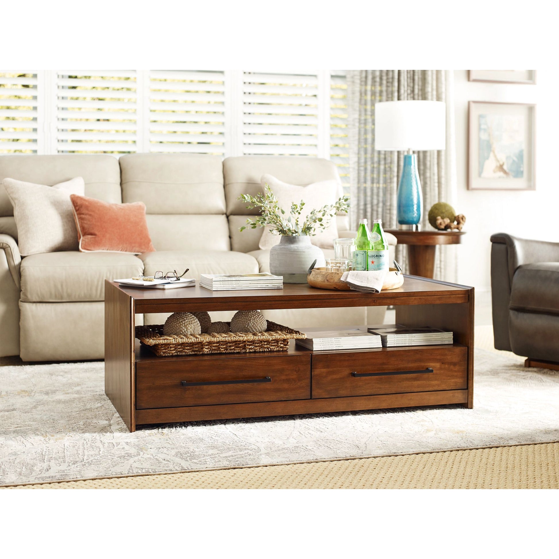 Ava Leather Reclining Sofa — Topflight Ivory — view 27