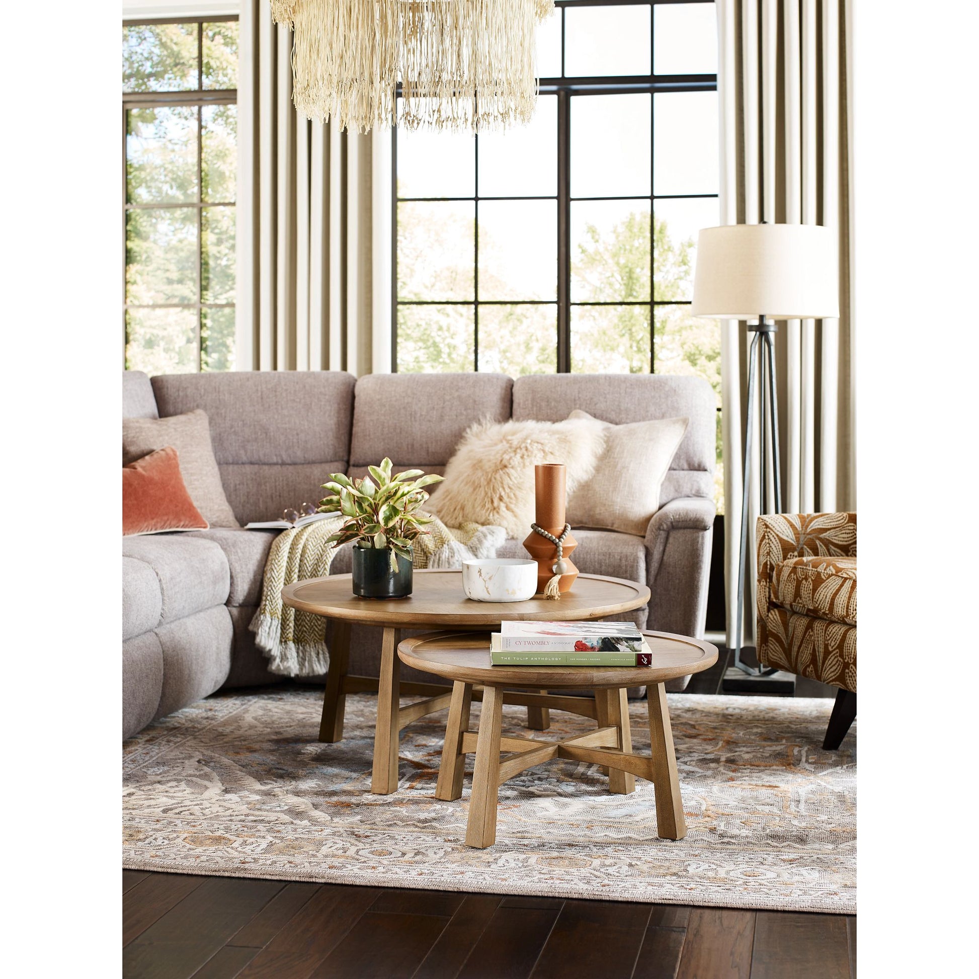 Ava 4-Piece Reclining Sectional — Nora Oyster — view 4
