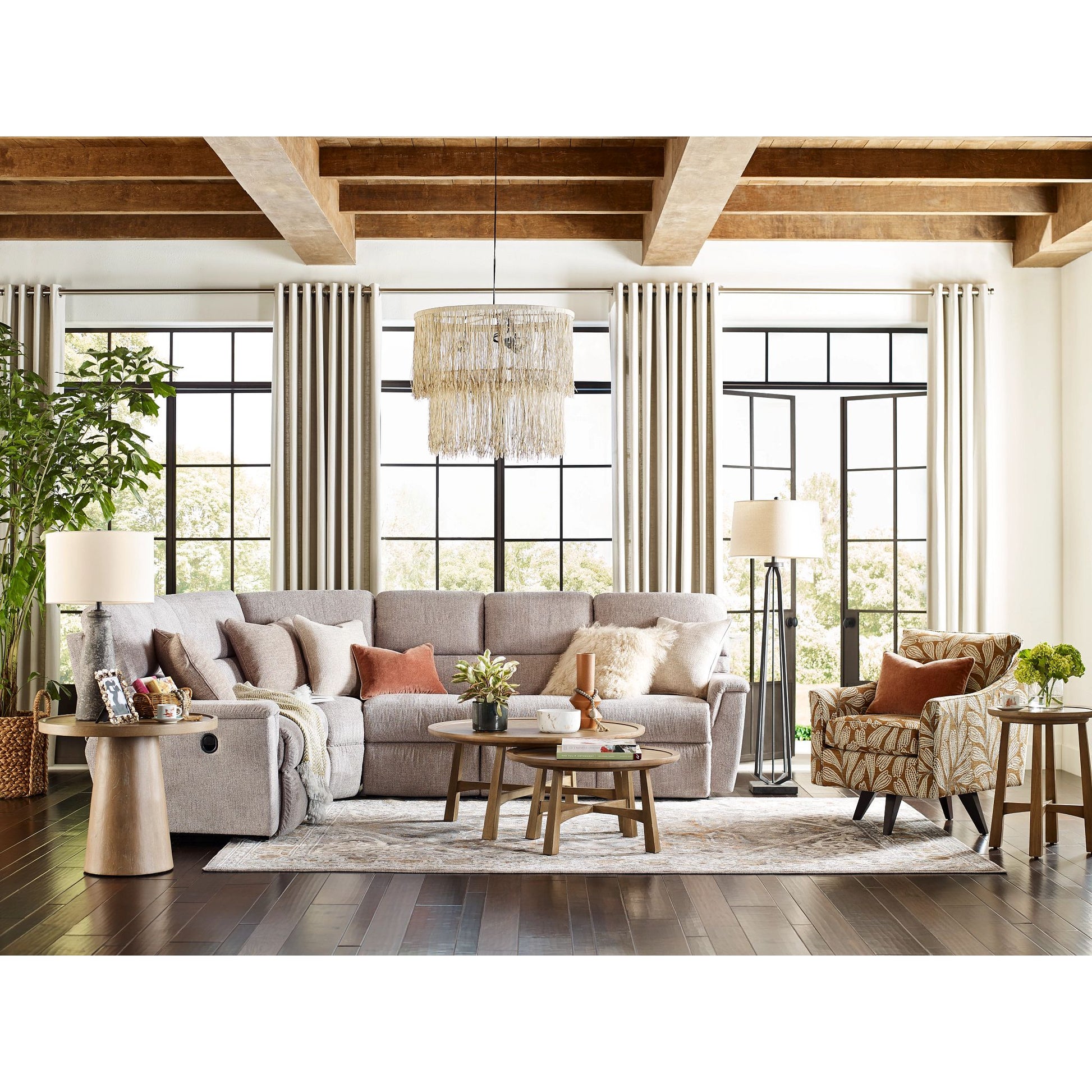 Ava 4-Piece Reclining Sectional — Nora Oyster