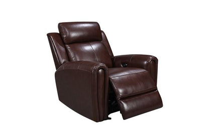 Jonathan Power Recliner in Brown leather by Leather Italia