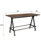 Industrial Teak 66" Gathering Table