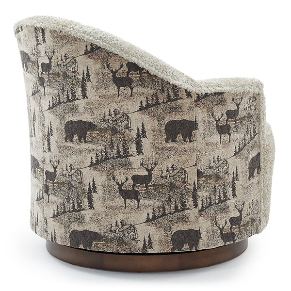 April Swivel Barrel Chair