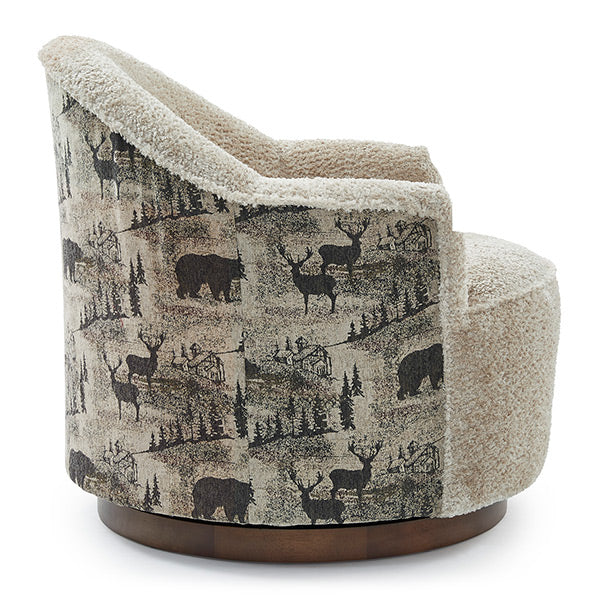 April Swivel Barrel Chair