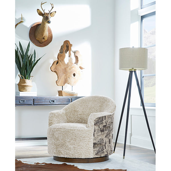 April Swivel Barrel Chair