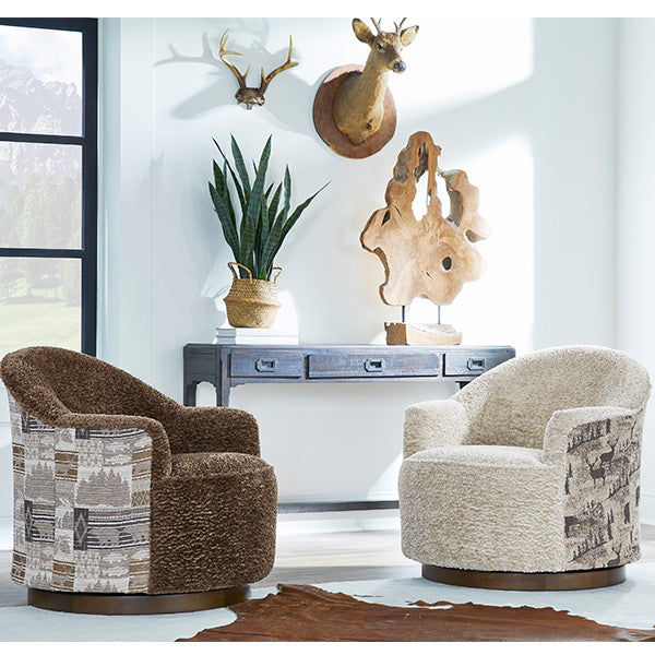 April Swivel Barrel Chair