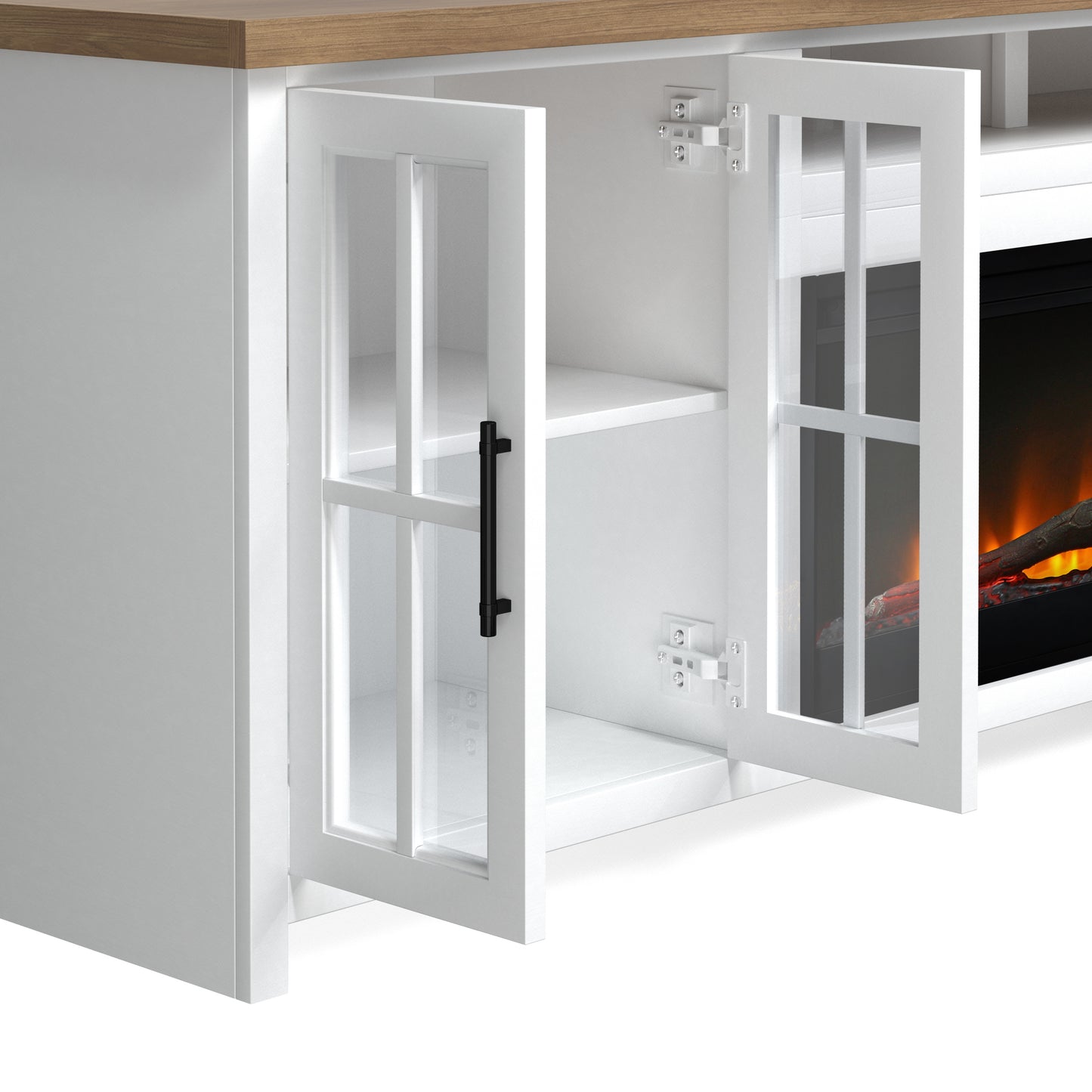 Hampton 96" Fireplace Console