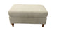 Beige ottoman on a white background