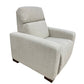 Gray recliner chair on a white background